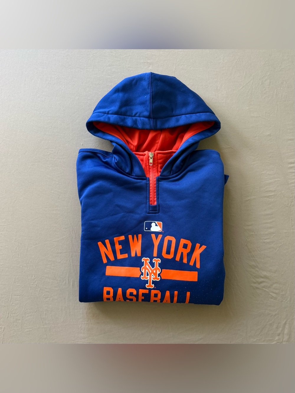 Majestic New York Mets Quarter Zip hoodie